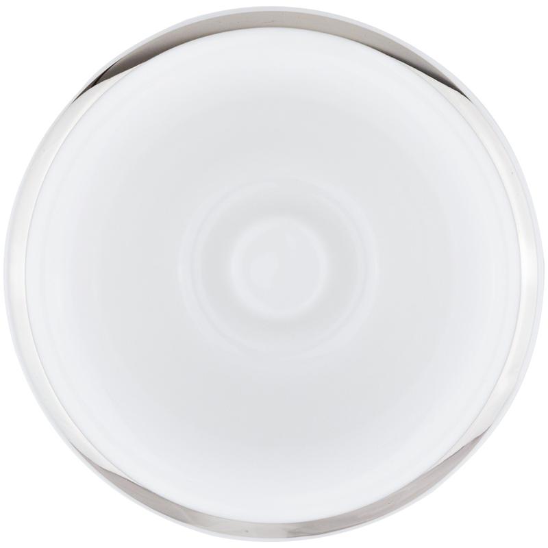 Muhle Porcelain Shaving Bow White with Platinum Rim