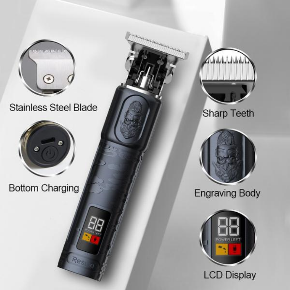 Resuxi Professional Waterproof T-Blade Cordless Trimmer
