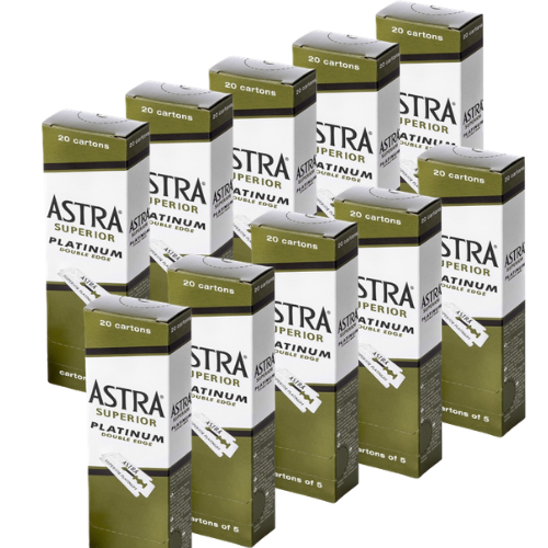 Astra Platinum Double Edge Safety Razor Blades 100 Blades