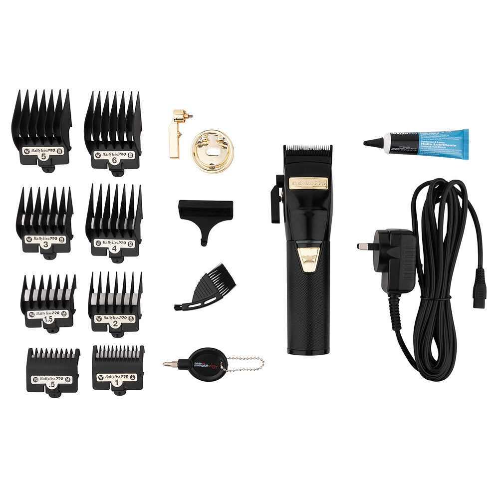 BaByliss PRO Black FX Lithium Hair Clipper - B870BA Package Includes