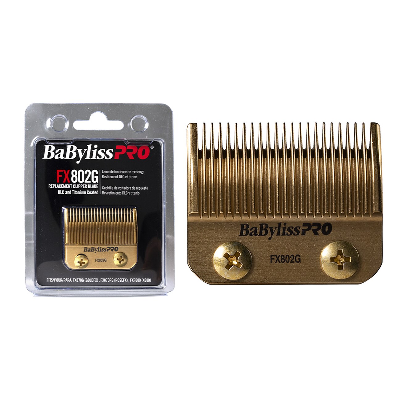 BaBylissPRO Replacement Hair Clipper Taper Blade Gold FX802G