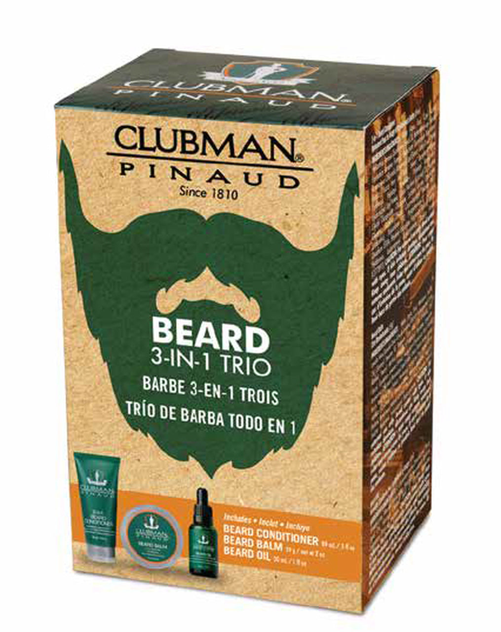 Clubman Pinaud Beard 3 in 1 Trio