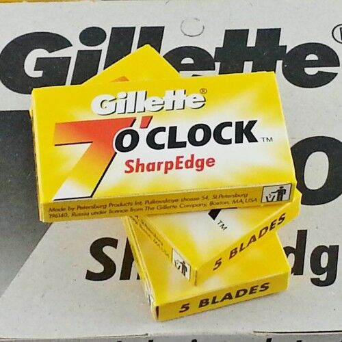 Gillette 7 O'Clock Sharp Edge Double Edge 100 Blades