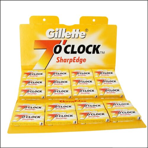 Gillette 7 O'Clock Sharp Edge Double Edge Blades - 100 Blades
