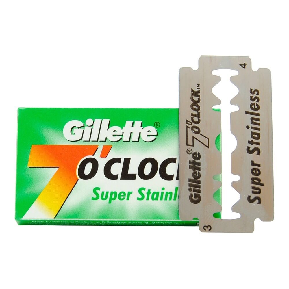 Gillette 7 O'Clock Super Stainless Double Edge 100 Blades