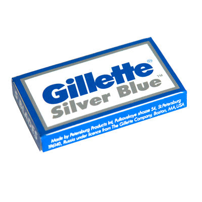 Gillette Silver Blue Double Edge Razor Blades - 100 Blades
