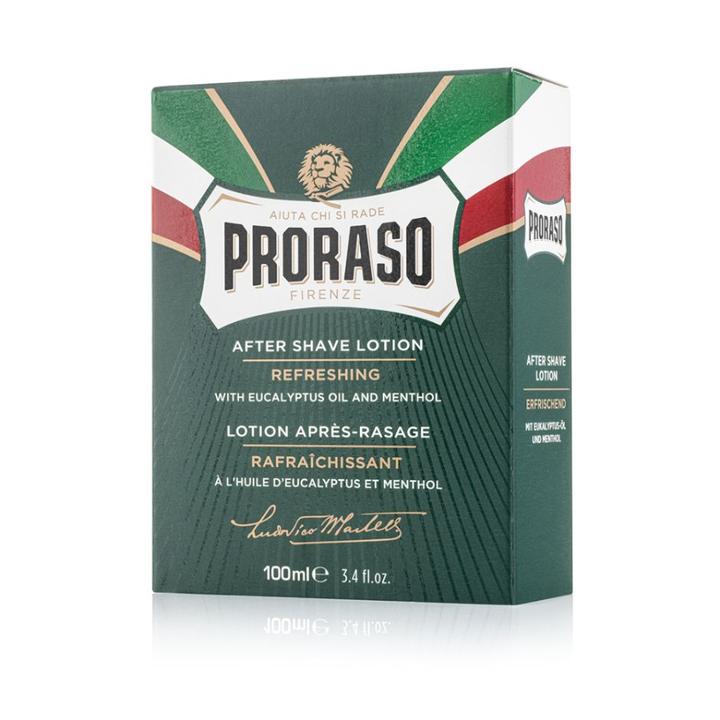 Proraso Aftershave Lotion Refresh Eucalyptus and Menthol 100ml (Green)