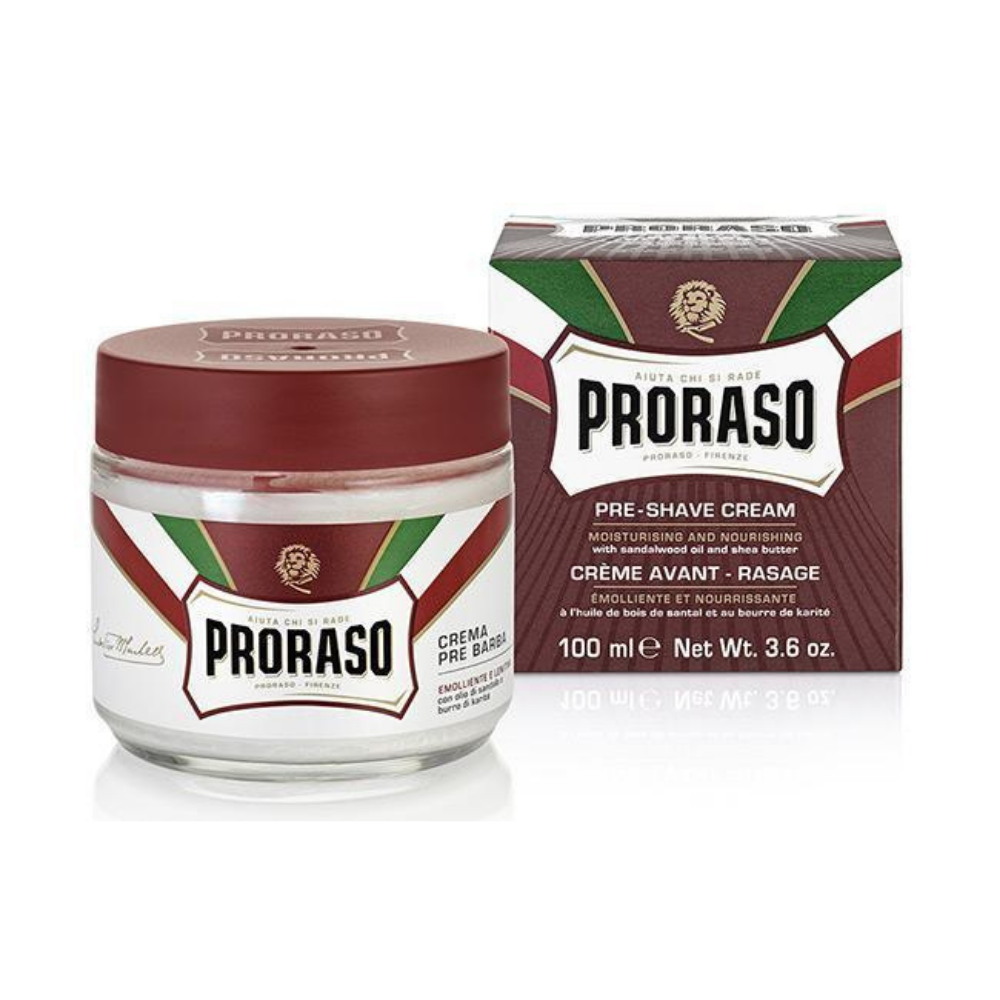 Proraso Pre-Shave Cream Nourish Tub Sandalwood & Shea Butter 100ml