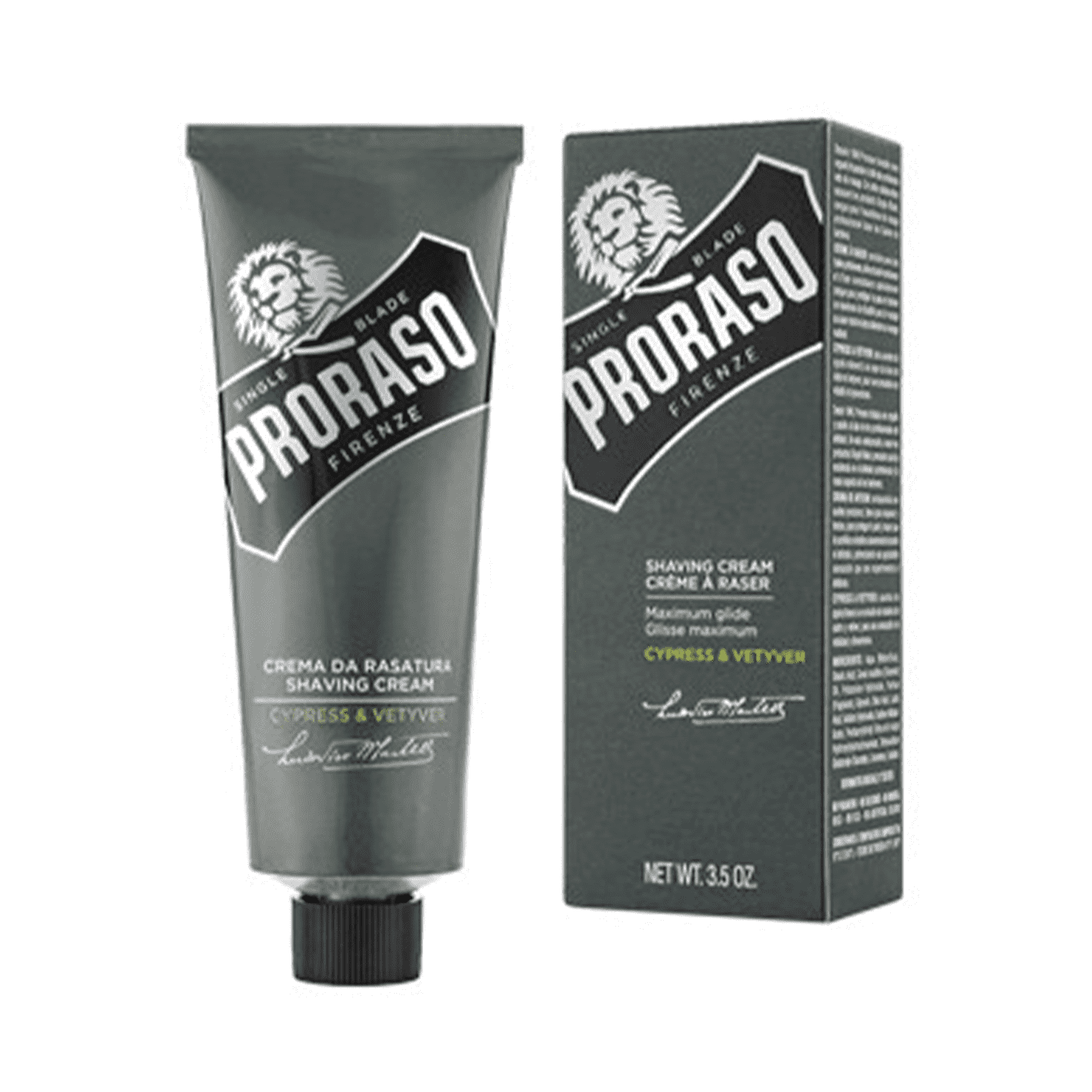 Proraso Shaving Cream Tube Cypress and Vetyver 100ml